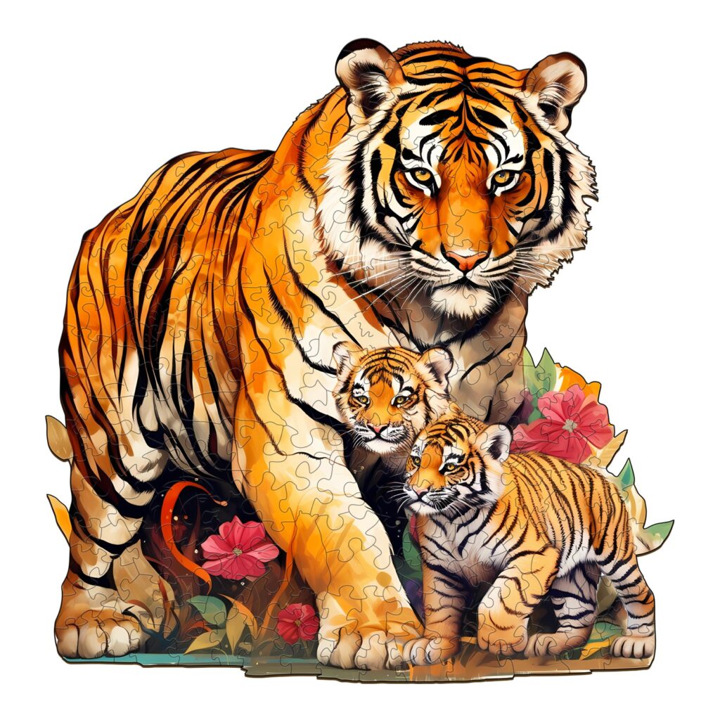 Wooden Jigsaw Puzzle – Tiger Family 2 66d65af8ebab3