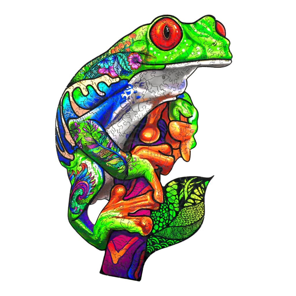 Wooden Jigsaw Puzzle-TREE FROG 66d6cc5eba50e
