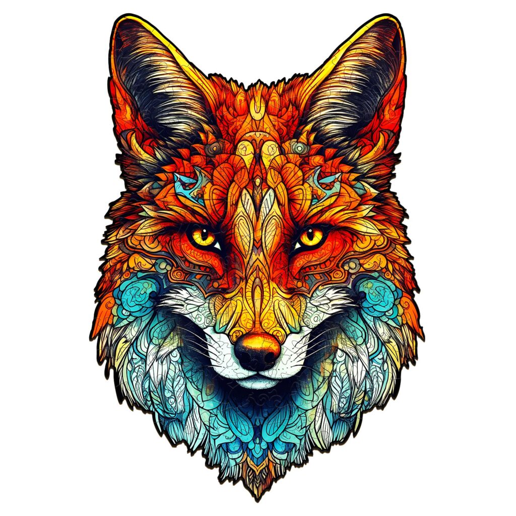 Wooden Jigsaw Puzzle-Uncontrolled Fox 66d4d35c0c5ba