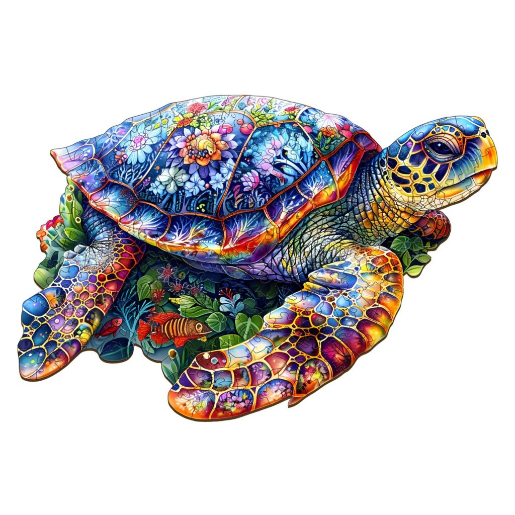 Wooden Jigsaw Puzzle-Unique Turtle 66d4dd6b4218c