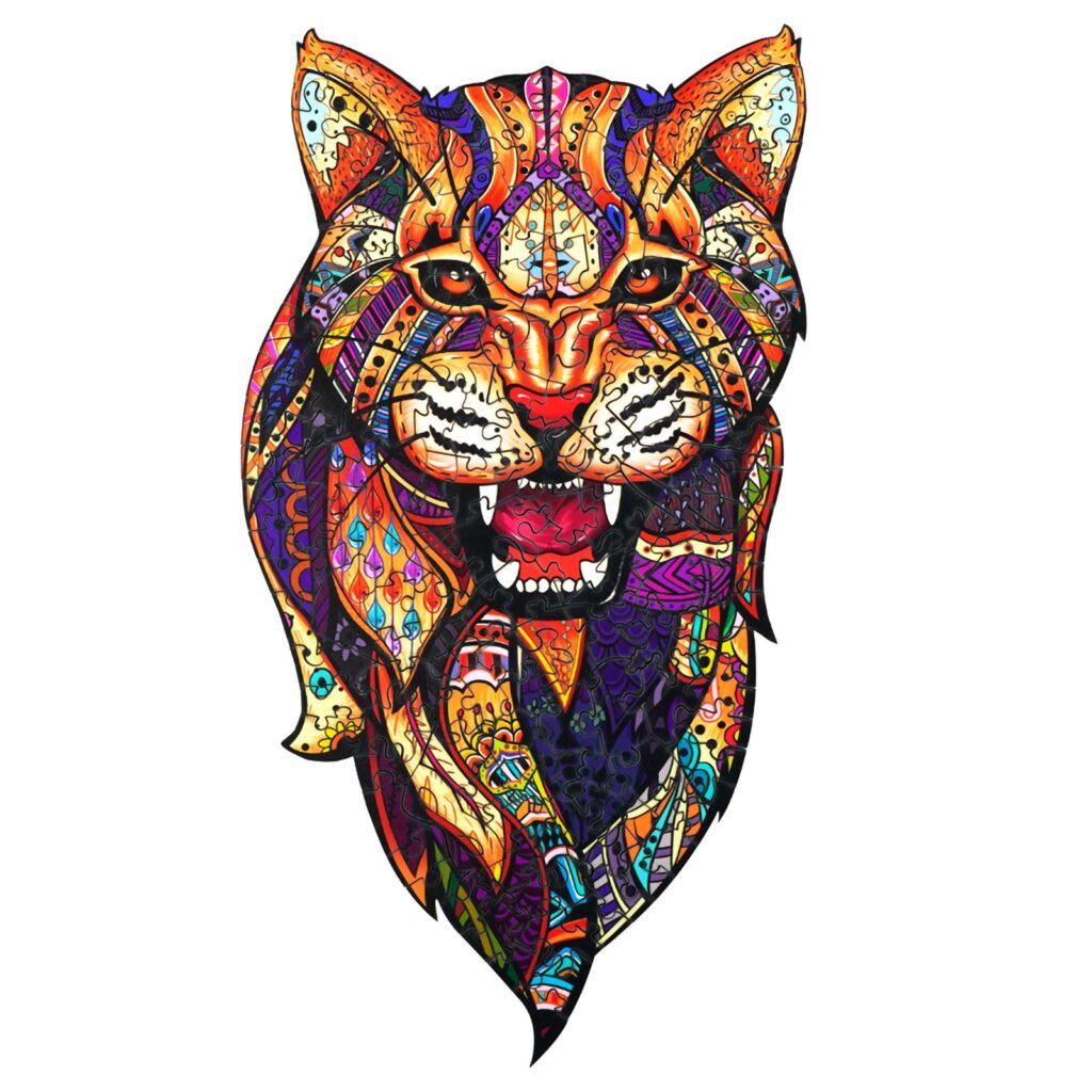 Wooden Jigsaw Puzzle-VIGILANT LEOPARD 66d4ab13b86db