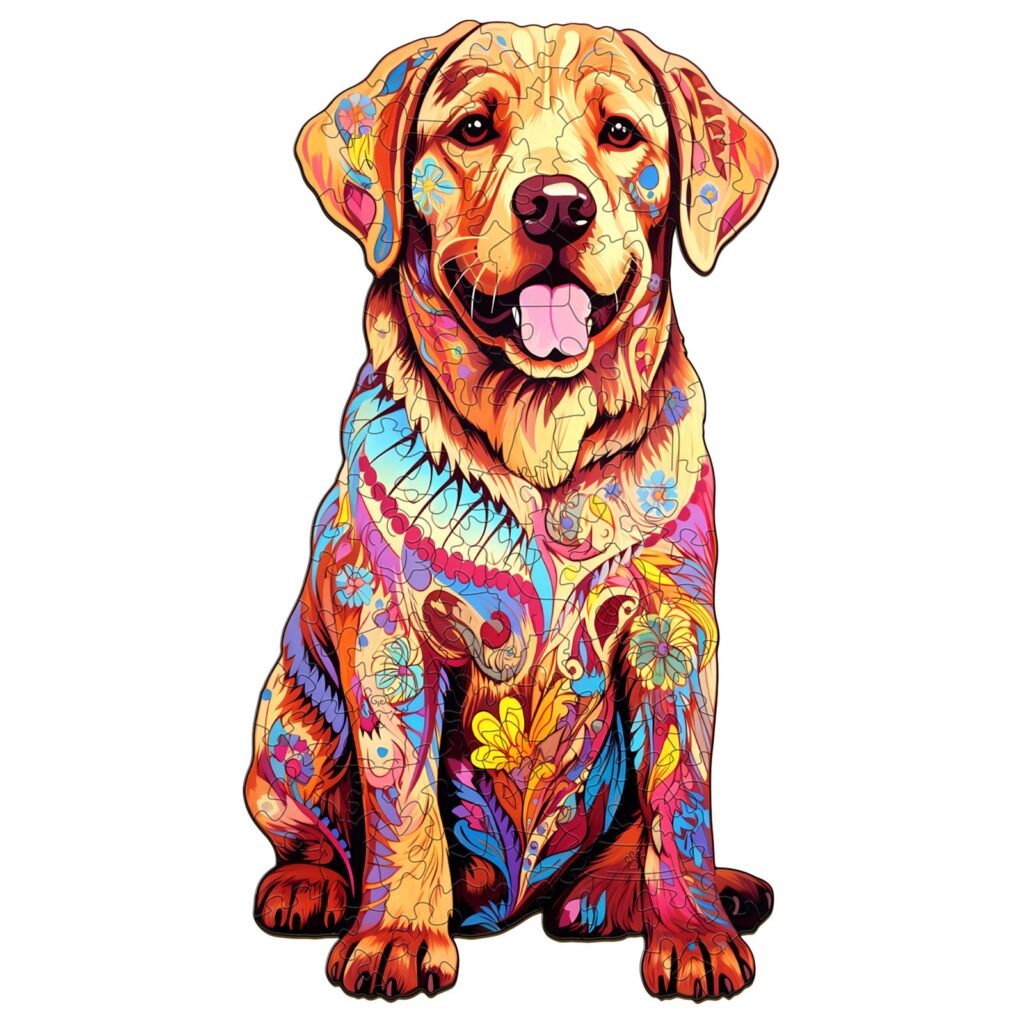 Wooden Jigsaw Puzzle – Well-behaved Labrador 66d512058d9b5