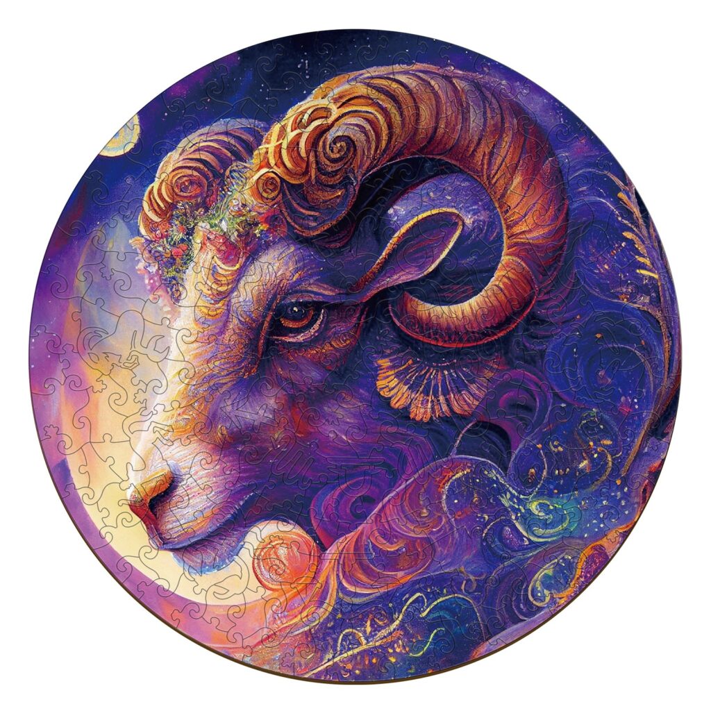Zodiac Wooden Jigsaw Puzzle-Aries 66dd57ad8f2a0