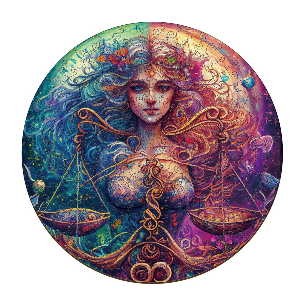 Zodiac Wooden Jigsaw Puzzle-Libra 66dd8b4a50ac5
