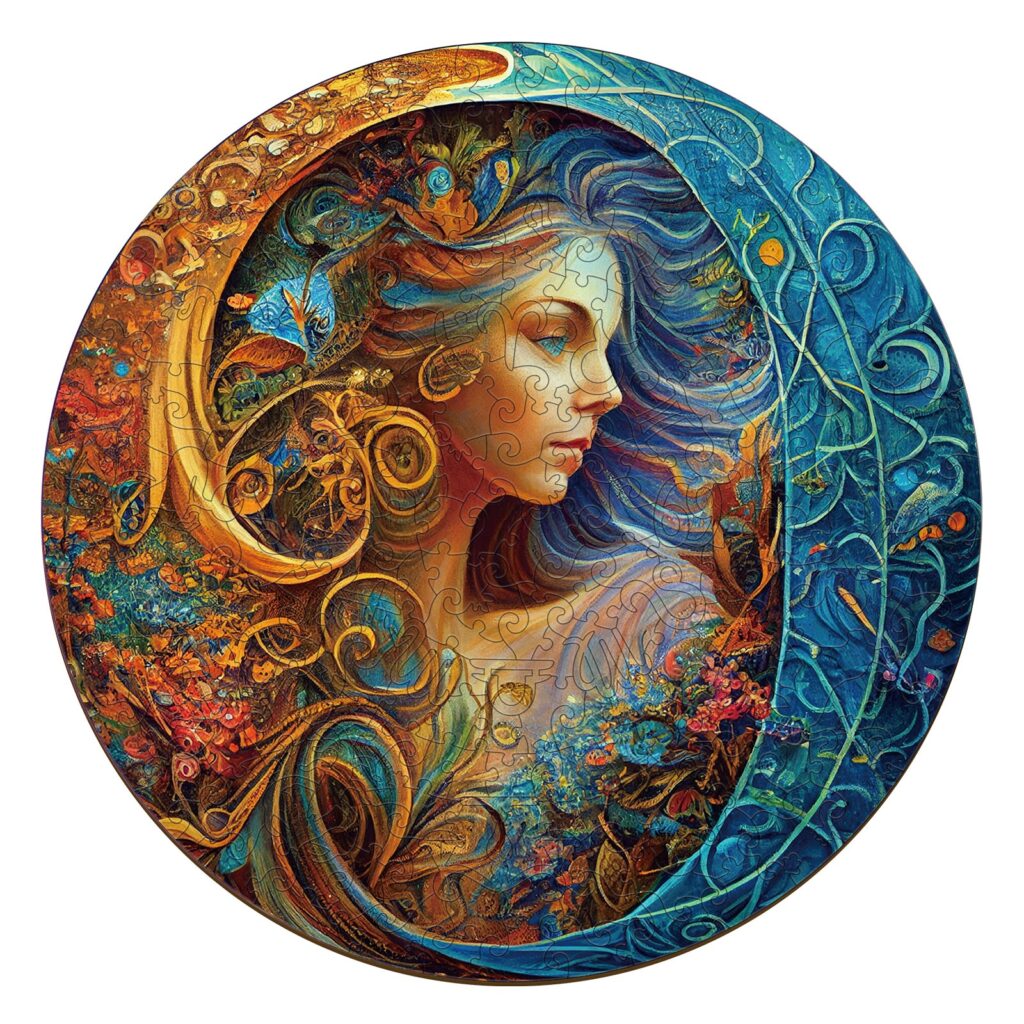 Zodiac Wooden Jigsaw Puzzle-Virgo 66d9508772071
